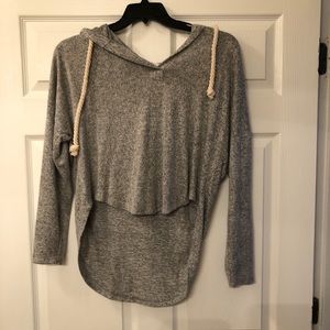 Grey cropped sweater